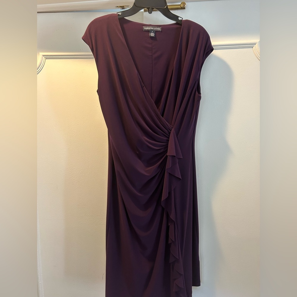 Size 14 American Living dress in eggplant purple